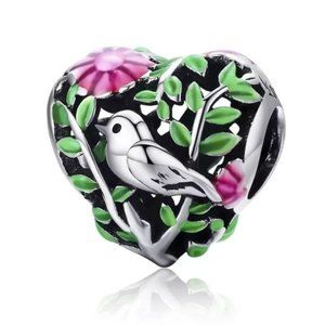 925?Silver Secret Garden Charm